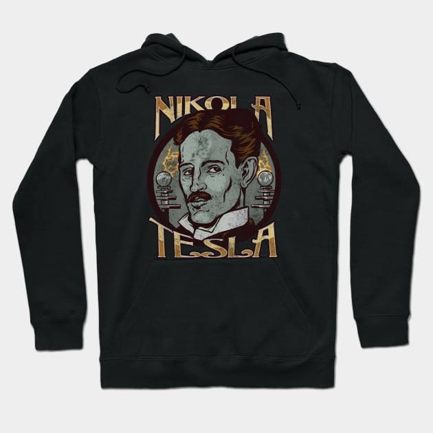 Nikola Tesla Hoodie by Thomcat23